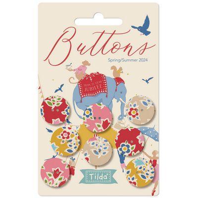 Jubilee - Farm Flower Buttons 0.72in 8pcs TIL400061