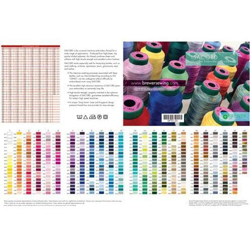 OESD - Isacord Printed Pocket Size Thread Chart SPTC-25