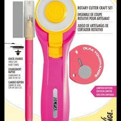 Pink Rotary Cutter - OLFA 45mm RTY2CSTCRPIK