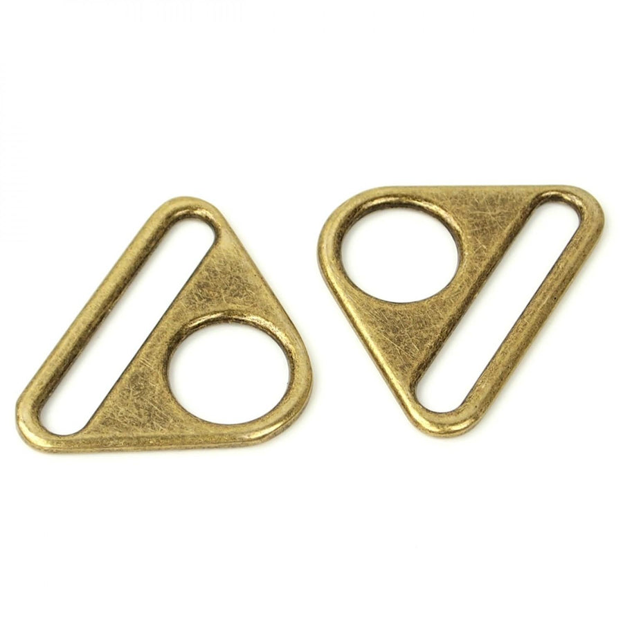 Sallie Tomato - Two Antique 1.5" Triangle Rings STS186A