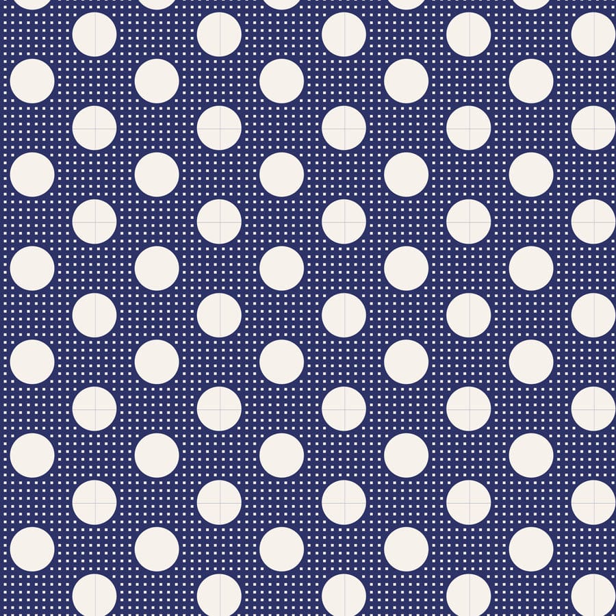 Tilda Solid Cotton Fabric - Night Blue (Brewer) TIL120029-V15