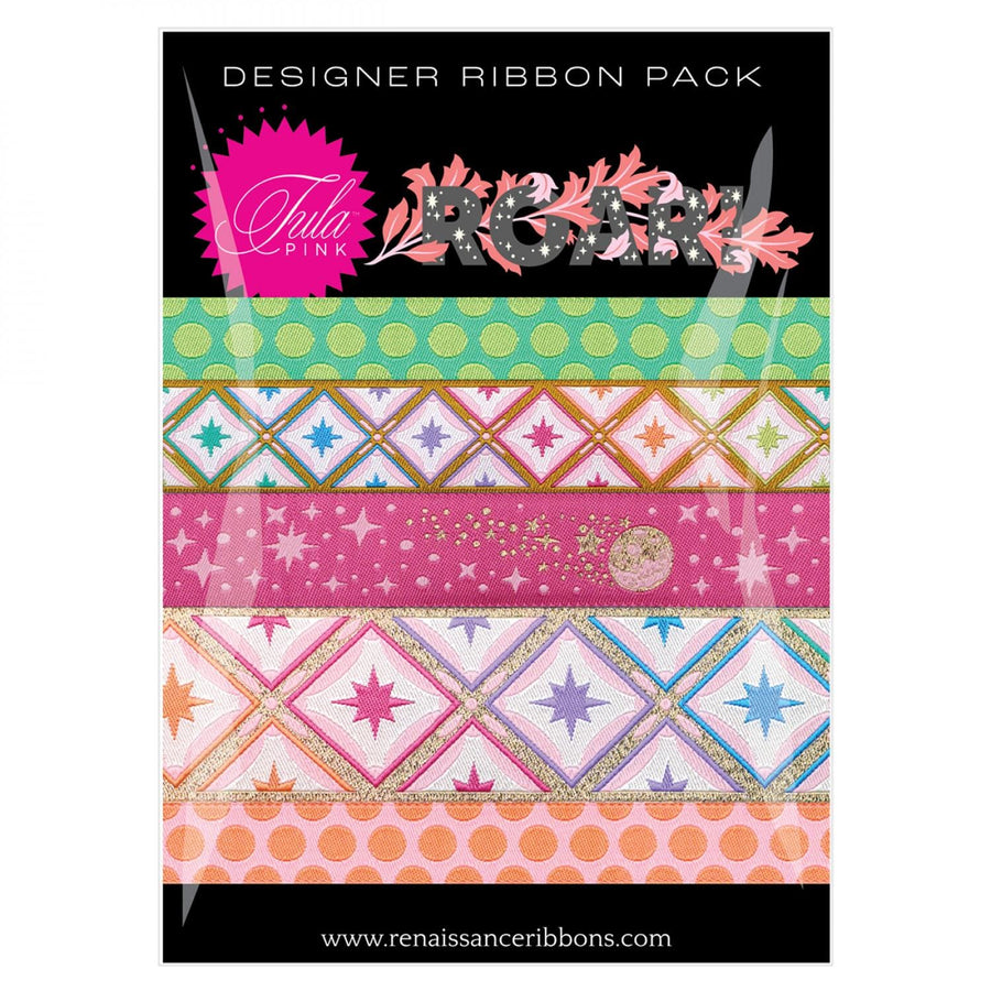 Tula Pink ROAR! - Blush Designer Ribbon Pack RRDP103