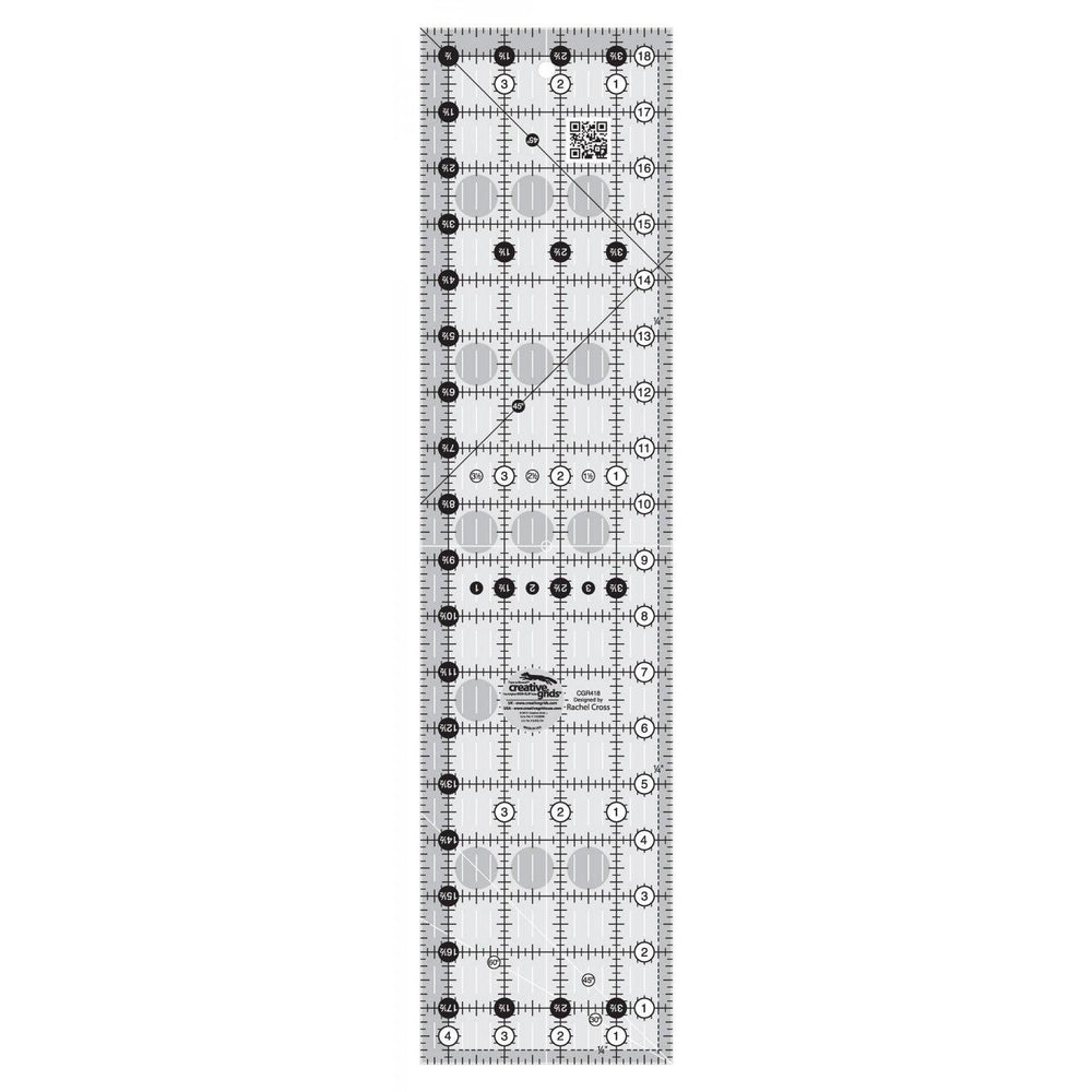 4-1/2in x 18-1/2in Quilt Ruler CGR418