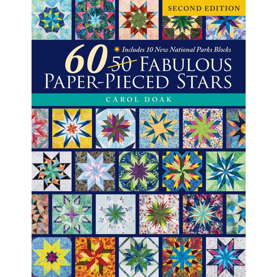 60 Fabulous Paper-Pieced Stars 2nd Edition Pattern Book 11556