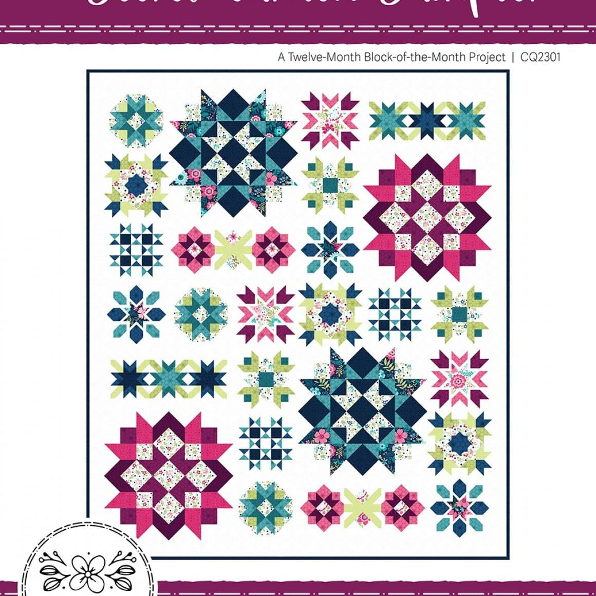 Block of the Month - Secret Garden Pattern CQ-2301