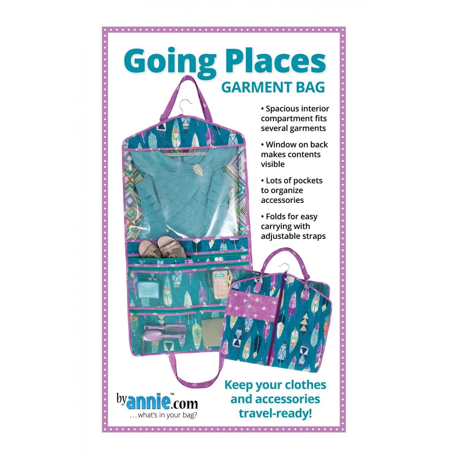 By Annie - Going Places Garment Bag PBA259