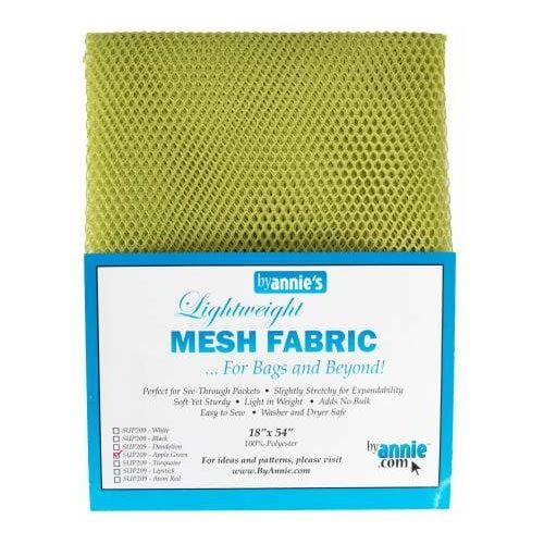 By Annie - Lightweight Mesh Fabric - Apple Green SUP209-APGR