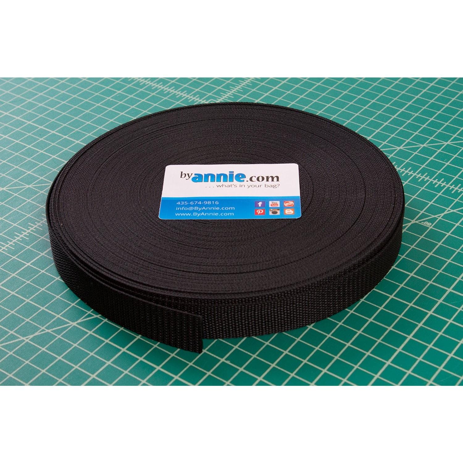 By Annie - Strapping 1 inch Black SUP1641B50YD