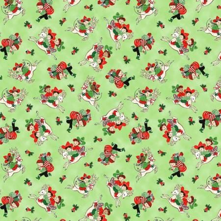 Christmas Rodeo - Giddyup Reindeer Green CX10960-GREE