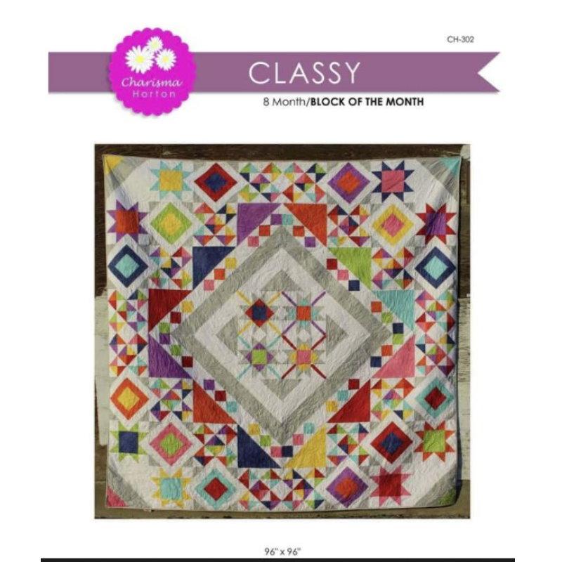 Classy BOM Quilt Pattern CLASSYBOM-PAT