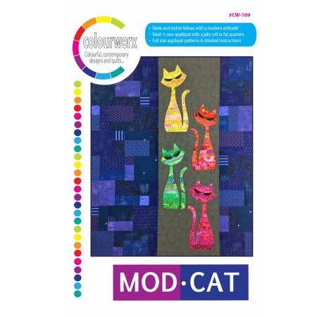 Colourwerx - Mod Cat Quilt Pattern CW-109