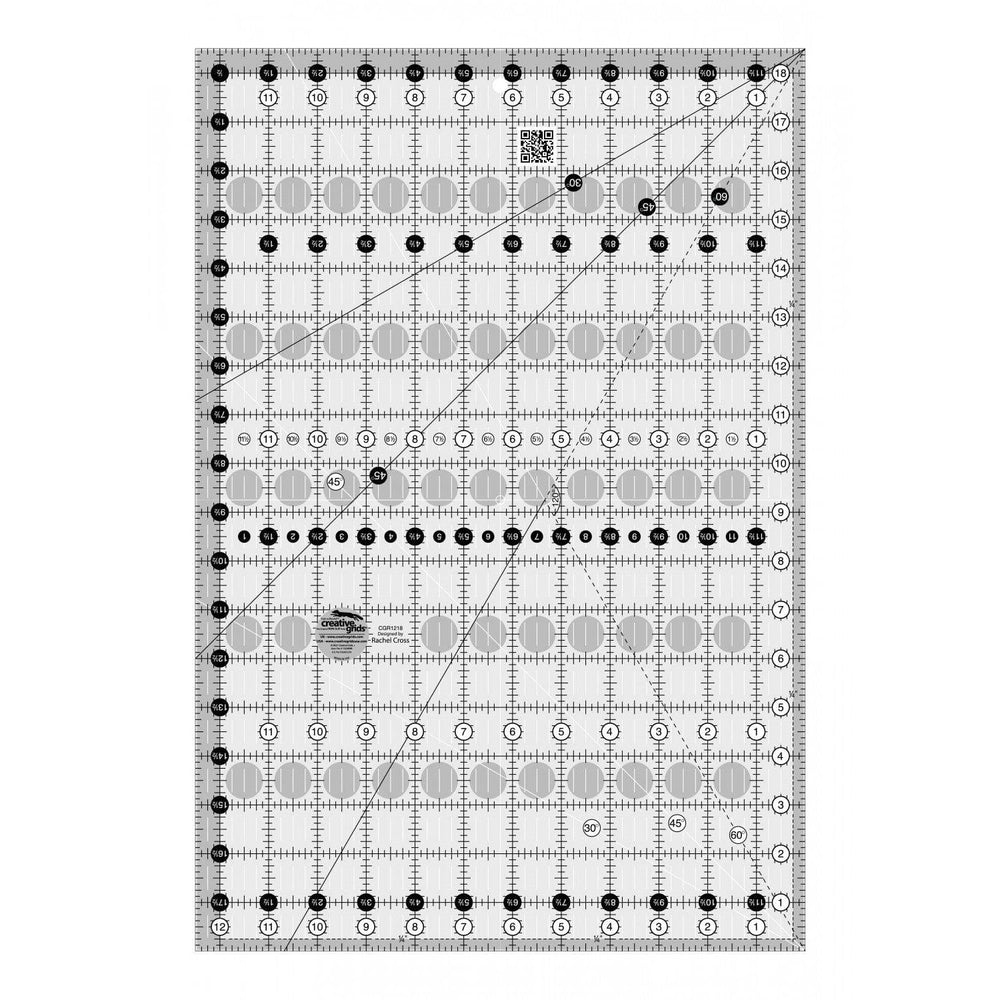 Creative Grids - 12.5in x 18.5in Quilt Ruler CGR1218