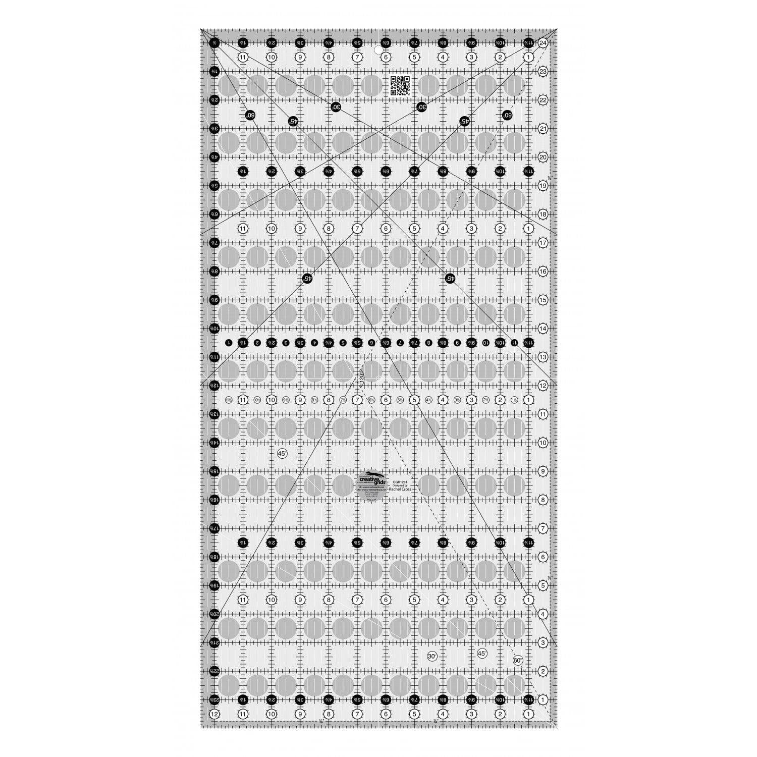 Creative Grids - 12.5in x 24.5in Quilt Ruler CGR1224