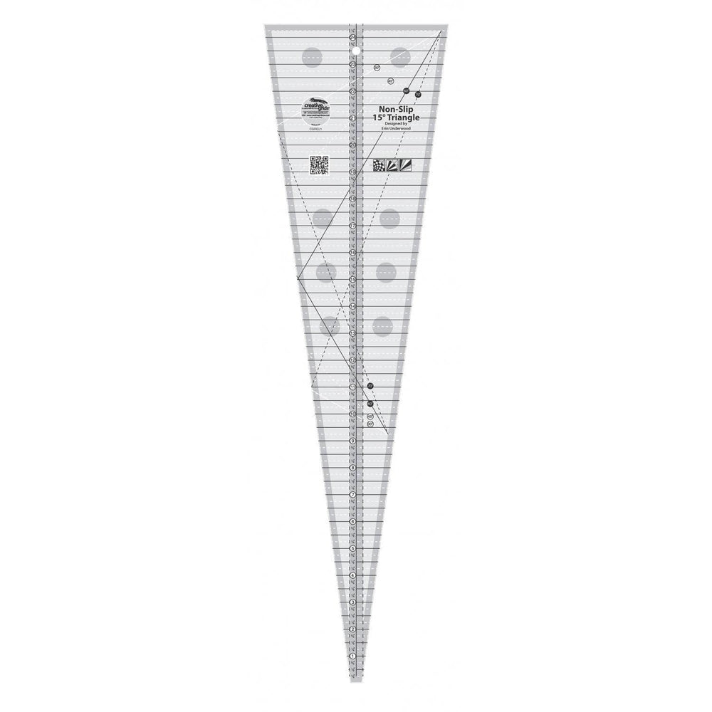 Creative Grids - 15 Degree Triangle Ruler CGREU1