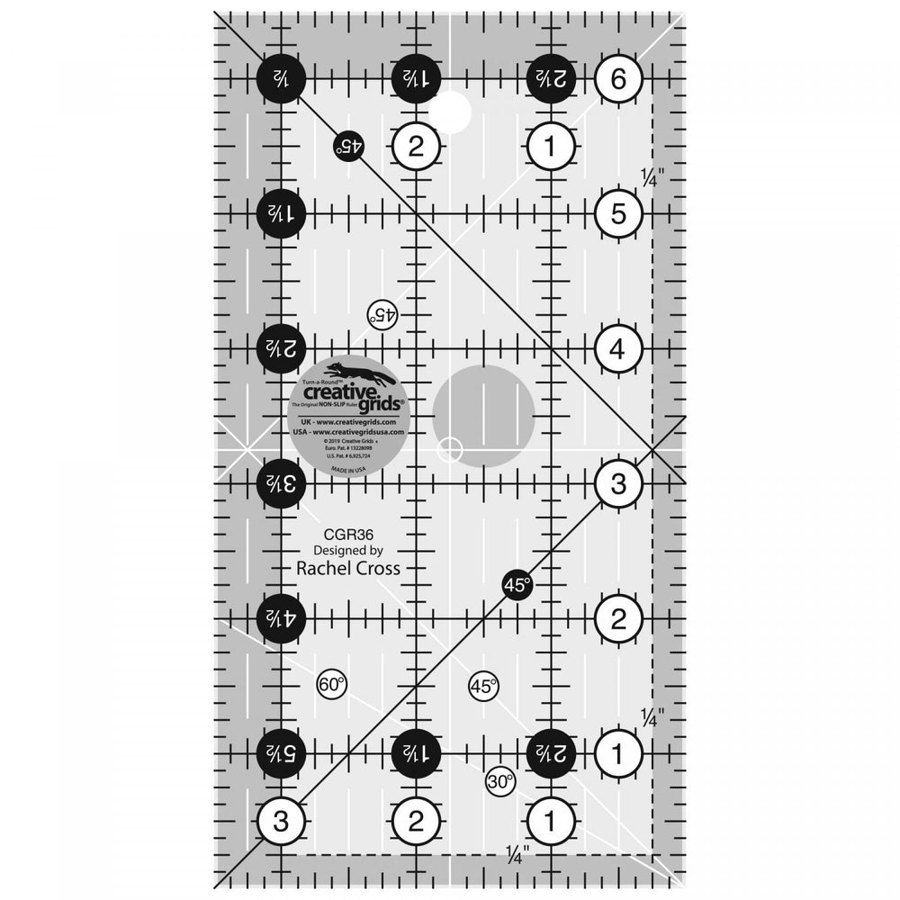 Creative Grids - 3.5in x 6.5in Ruler CGR36