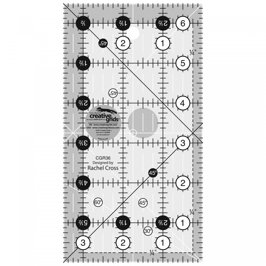 Creative Grids - 3.5in x 6.5in Ruler CGR36