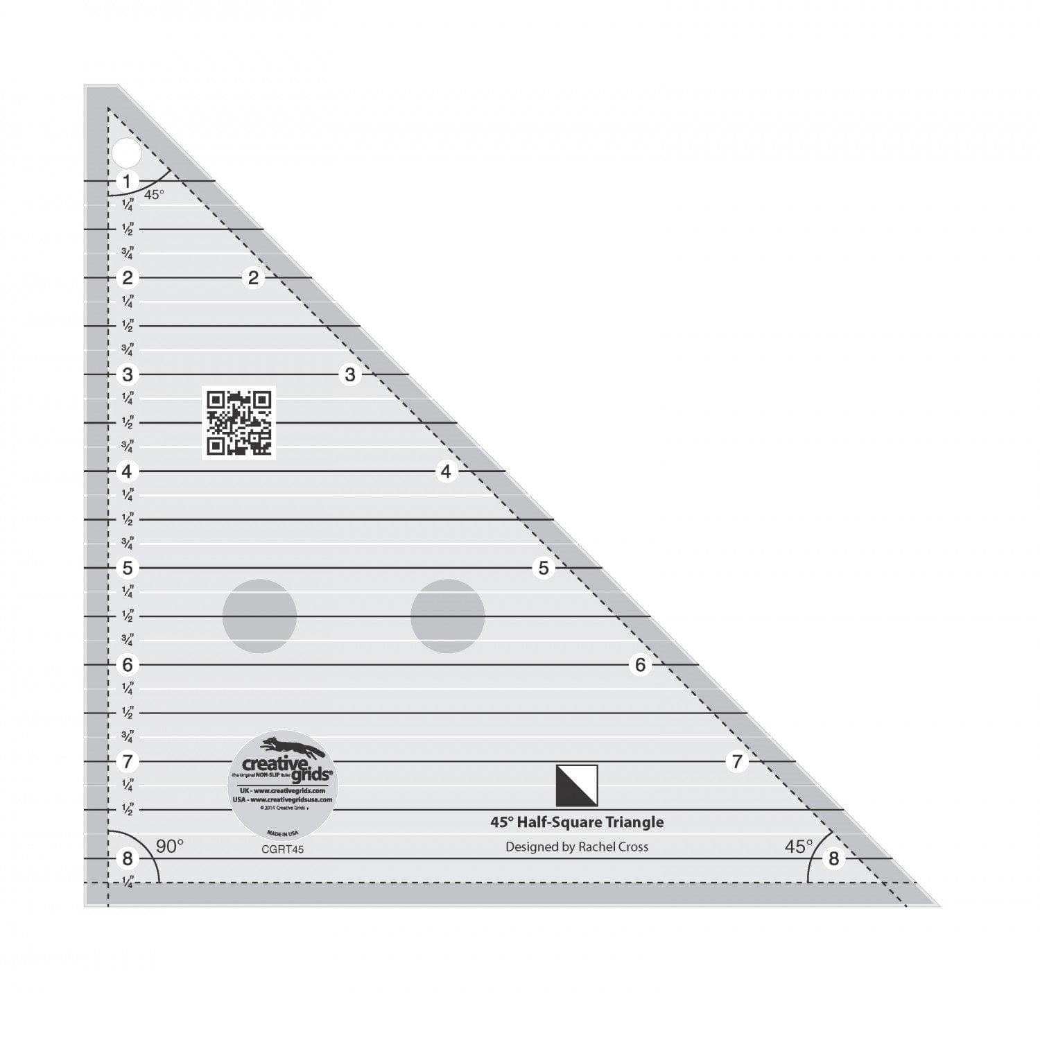 Creative Grids - 45 Degree Half-Square Triangle 743285001620