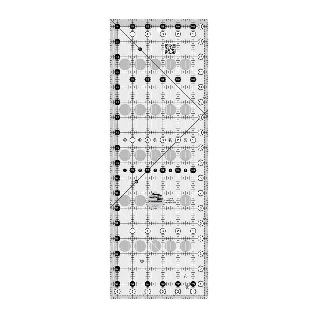 Creative Grids - 6.5in x 18.5in Quilt Ruler CGR18