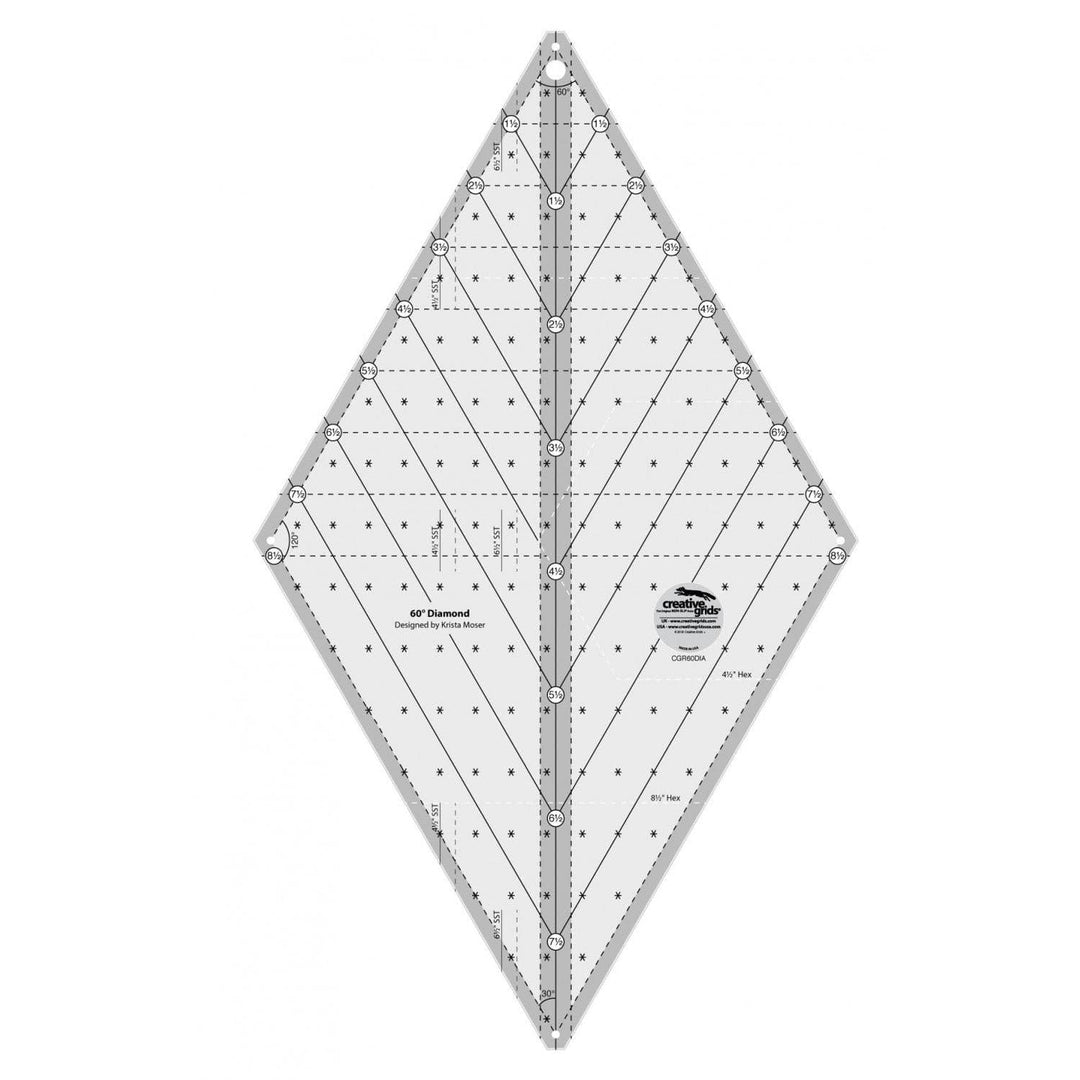 Creative Grids - 60 Degree Diamond Ruler CHCGR60-DIA