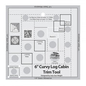 Creative Grids - Curvy Log Cabin Trim Tool 6in Finished Blocks CGRJAW6
