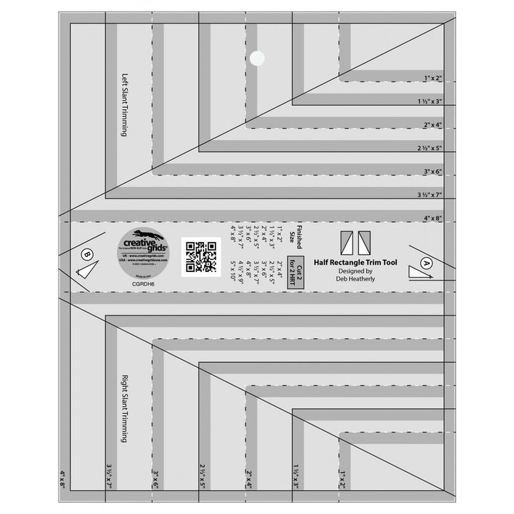 Creative Grids - Half Rectangle Trim Tool CGRDH6