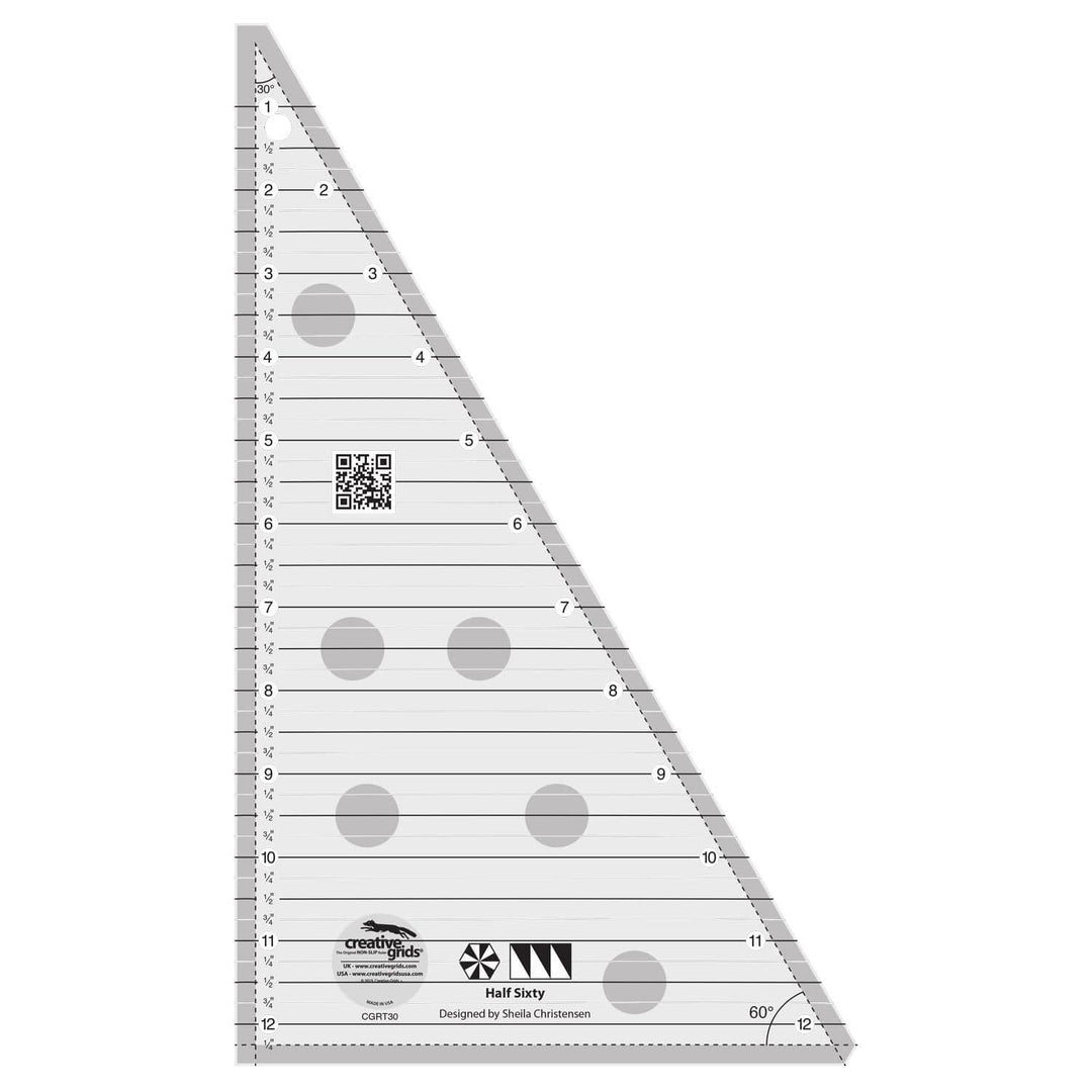 Creative Grids - Half Sixty Triangle Ruler CGRT30