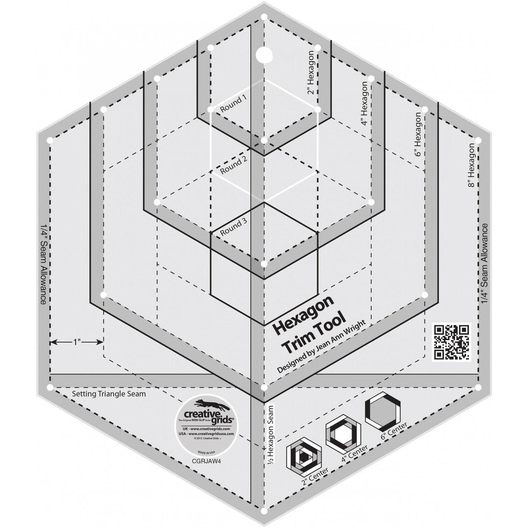 Creative Grids Hexagon Trim Tool CGRJAW4