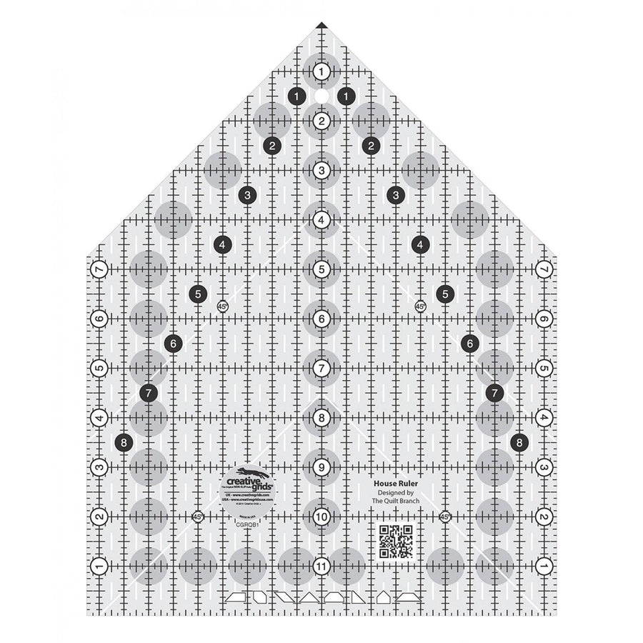 Creative Grids - House Quilt Ruler CGRQB1