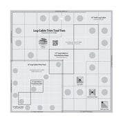Creative Grids - Log Cabin Trim Tool Two - 12in or 6in Blocks Ruler CGRJAW2