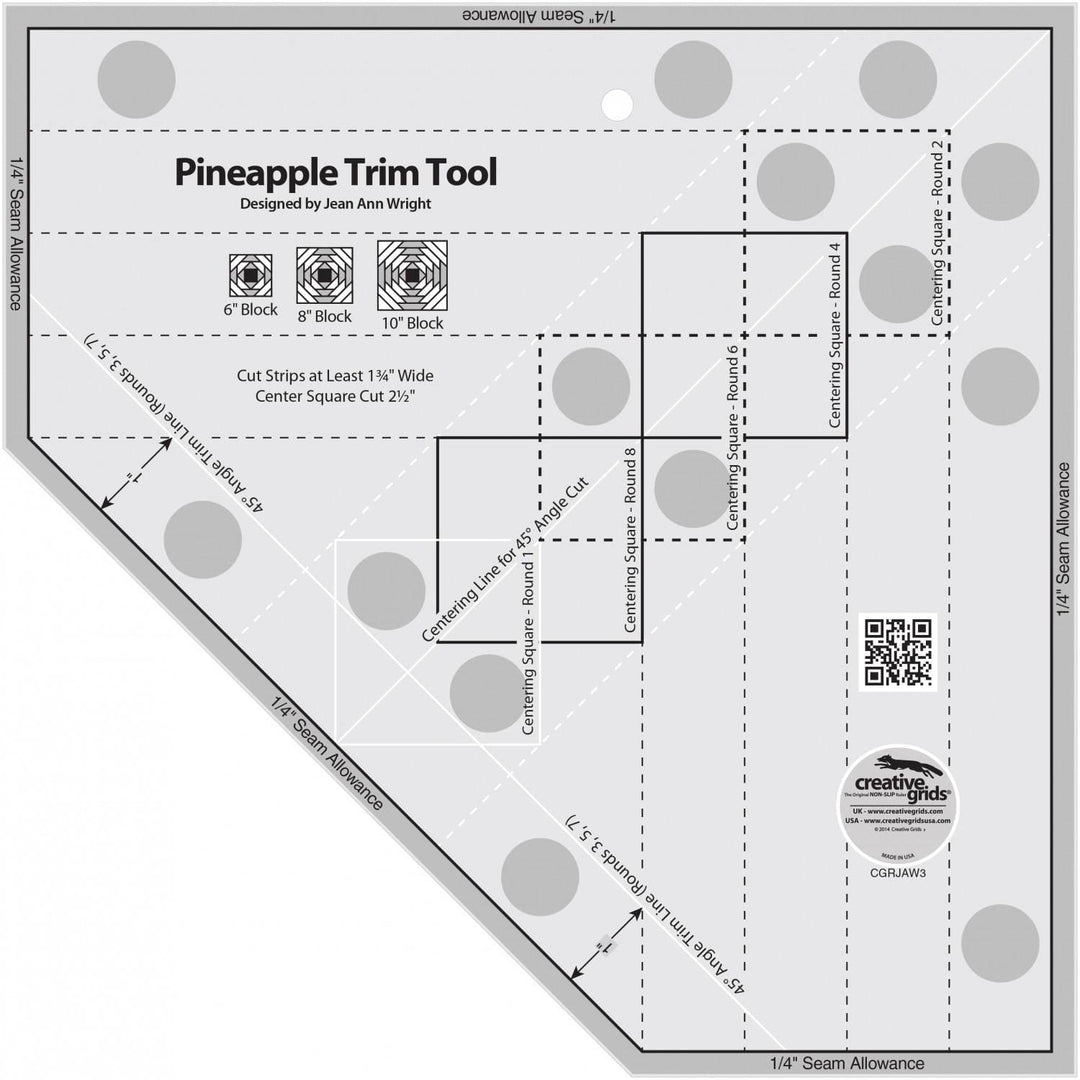 Creative Grids - Pineapple Trim Ruler 743285001668