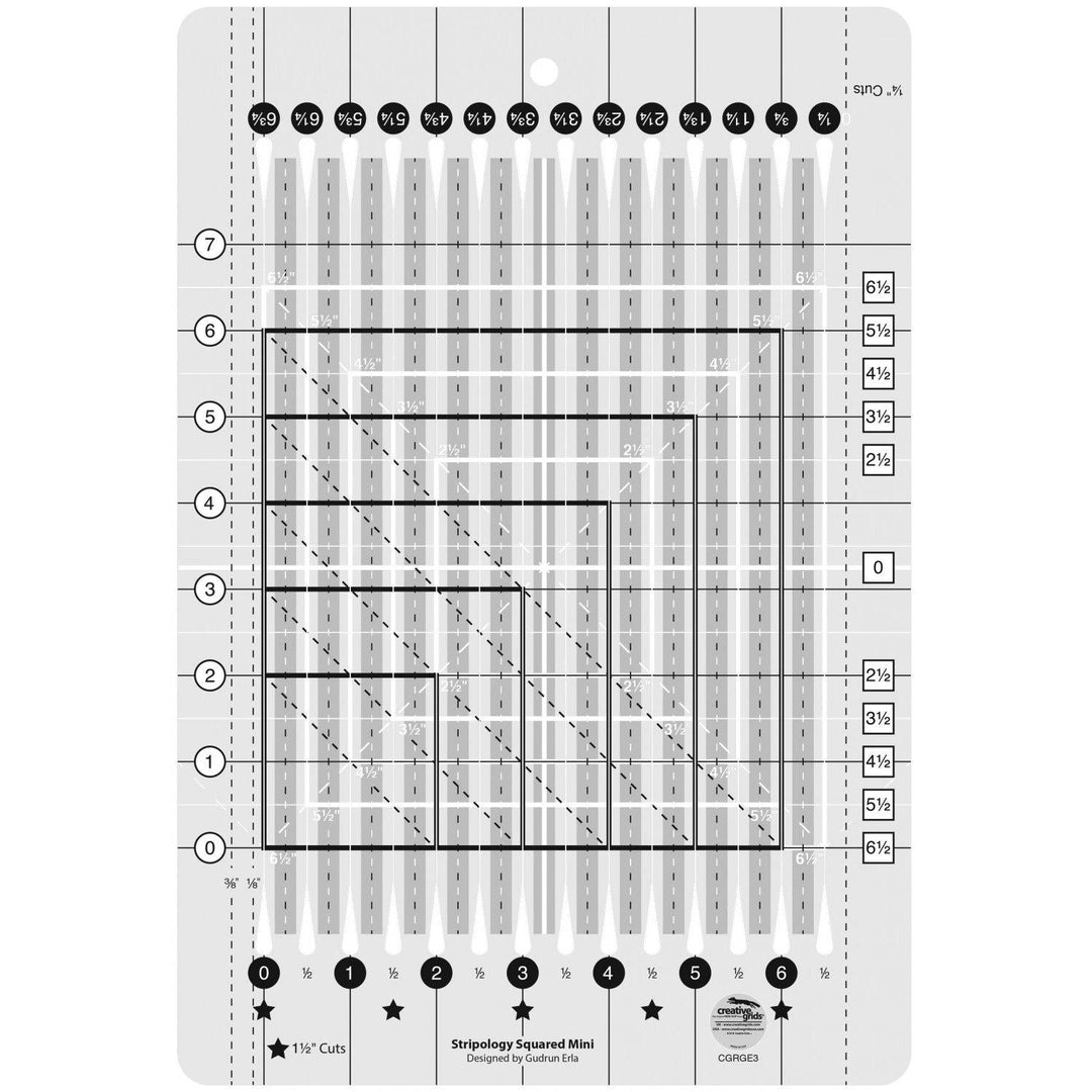 Creative Grids - Stripology Mini Quilt Ruler CGRGE3