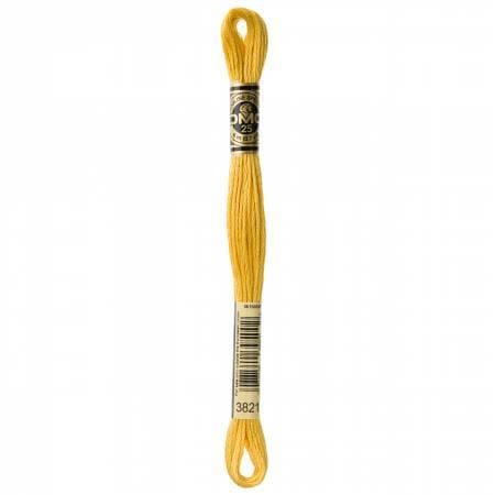 DMC Embroidery Floss - Straw Yellow 117UA-3821