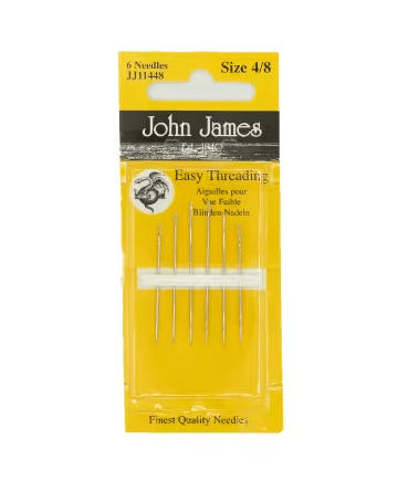 John James Self Needles Assorted Sizes 4/8 6ct JJ114-4-8