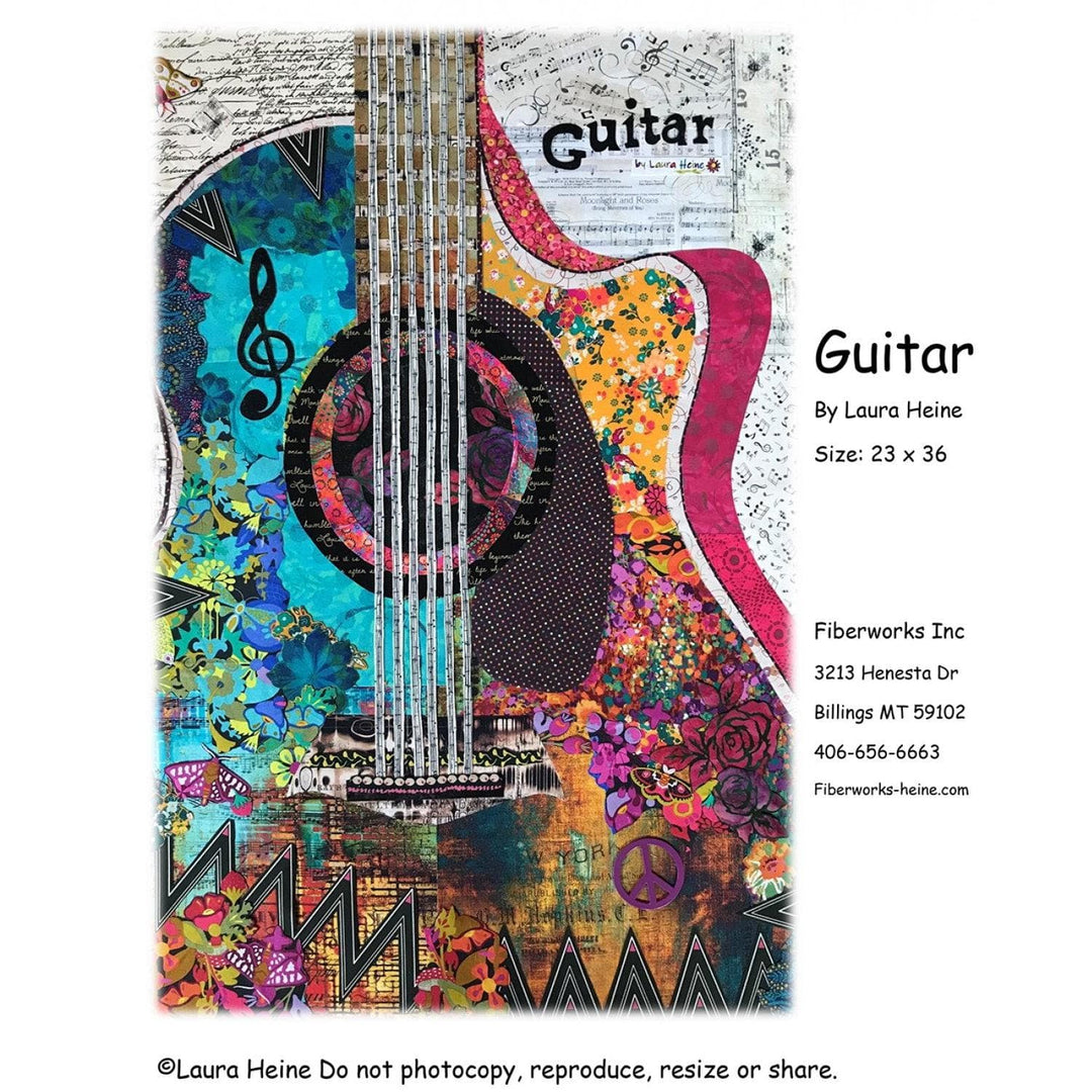 Laura Heine - Guitar Collage Pattern FWLHGUITAR