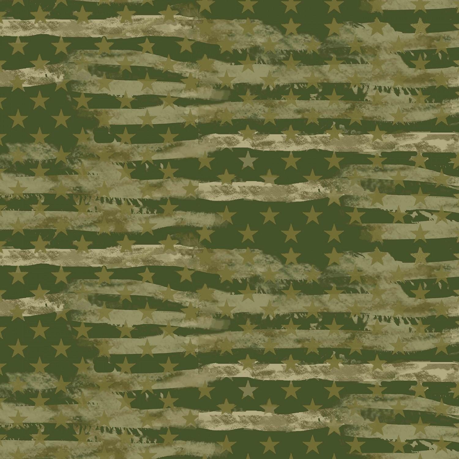 Military- Sage Camo FLag Allover 1341SAGE