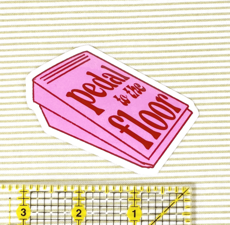Pedal To The Floor - Sticker FN-STICKPEDAL