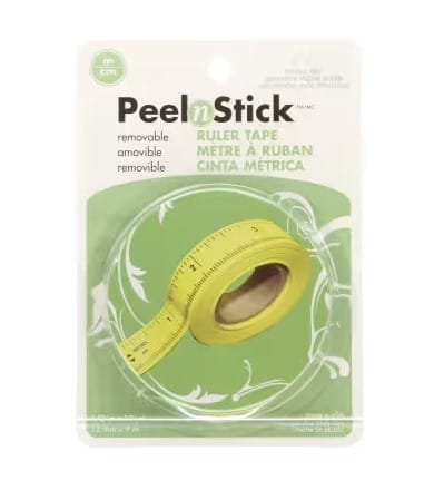 Peel N Stick Ruler Tape 1/2in x 10yds 3352
