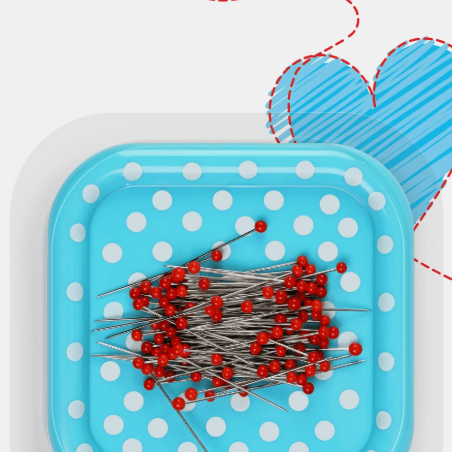 Prym Love Magnetic Pin Cushion with Pins PL60112