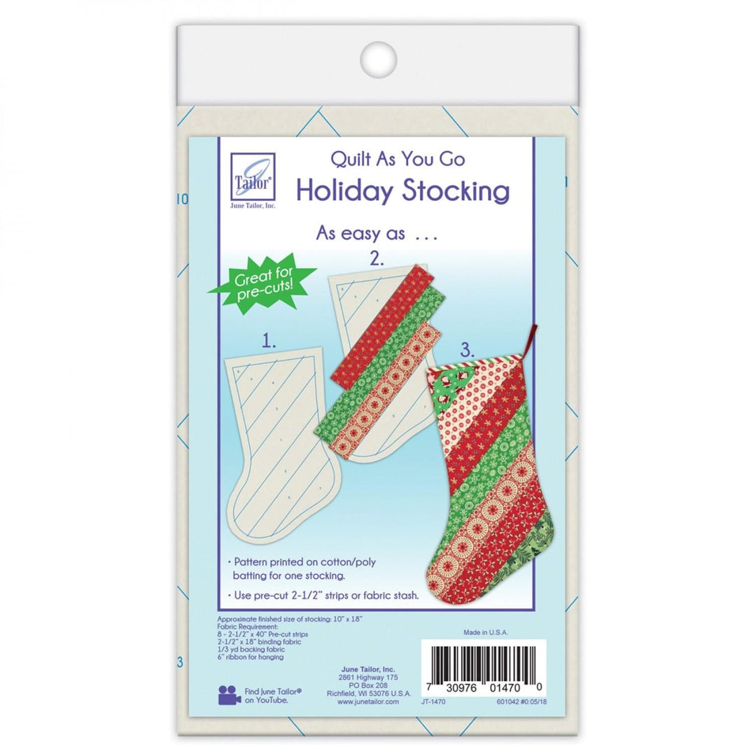 Quilt As You Go Holiday Stockings JT-1470