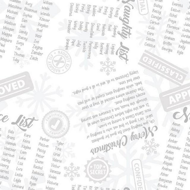 Naughty Elves - Naughty List White ZD-79385-001