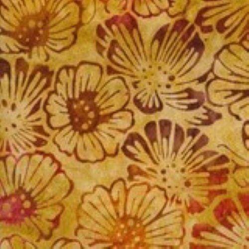 Robert Kaufman Batiks - Blooms Gold ZD-79524-001