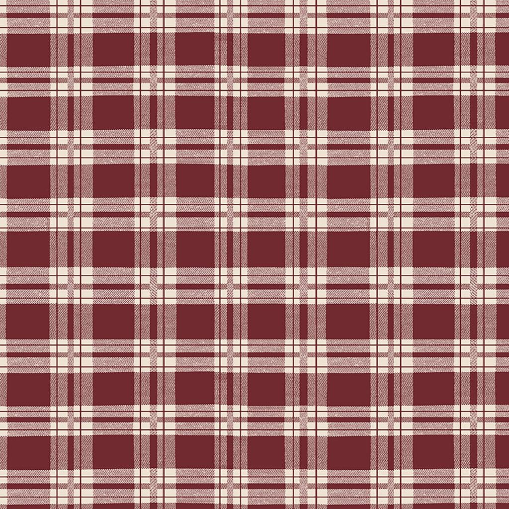 Better Not Pout - Plaid Dark Red Y3787-83