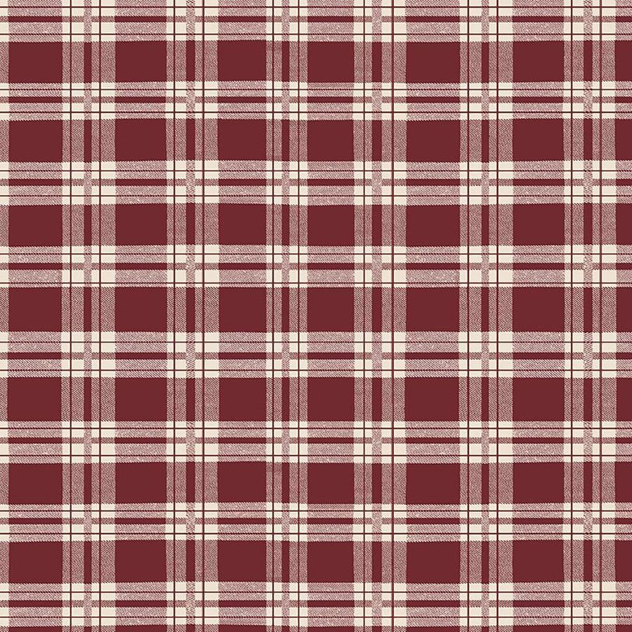 Better Not Pout - Plaid Dark Red Y3787-83