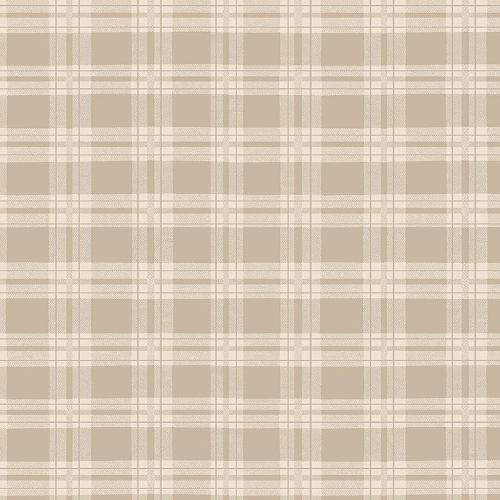 Better Not Pout - Plaid Light Taupe Y3787-61