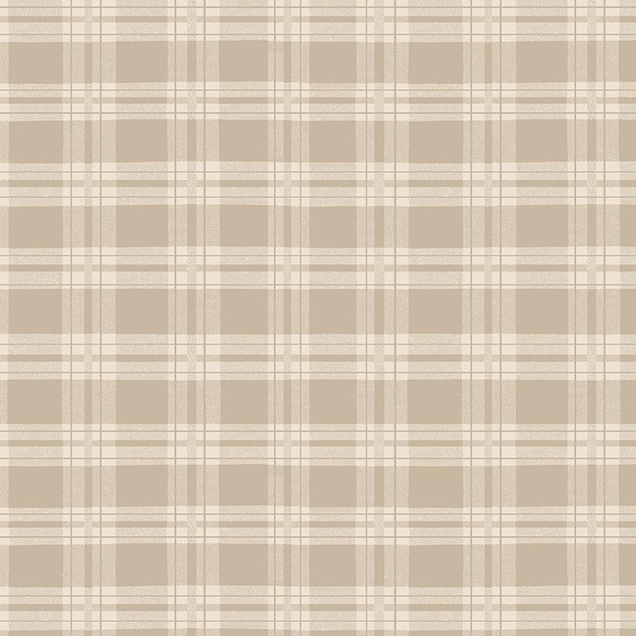 Better Not Pout - Plaid Light Taupe Y3787-61