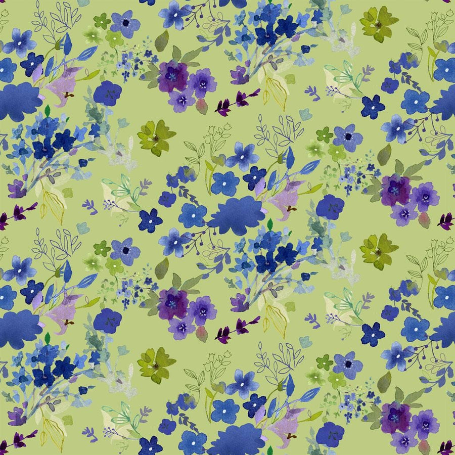 Blue Meadow - Field Bouquet Light Olive Y3929-23