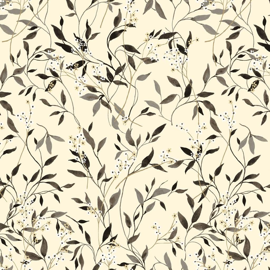 Clothworks - Sanctuary - Viney Floral Light Butter Y3635-58