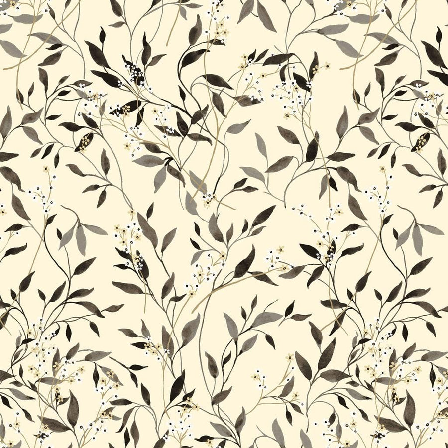 Clothworks - Sanctuary - Viney Floral Light Butter Y3635-58