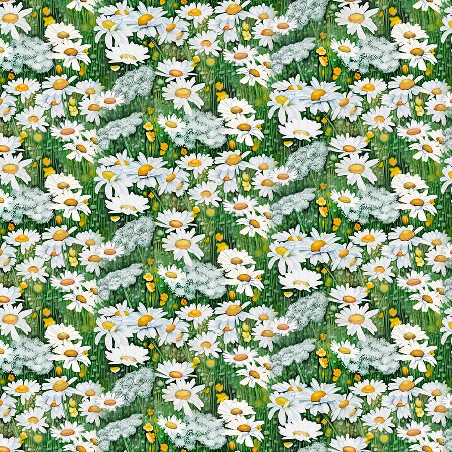 Woodland - Daisies White Y4134-1