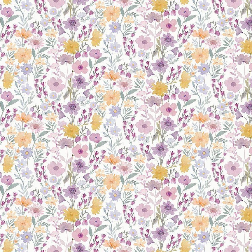 And Sew It Goes - Floral Dream DCJ2638WHITE